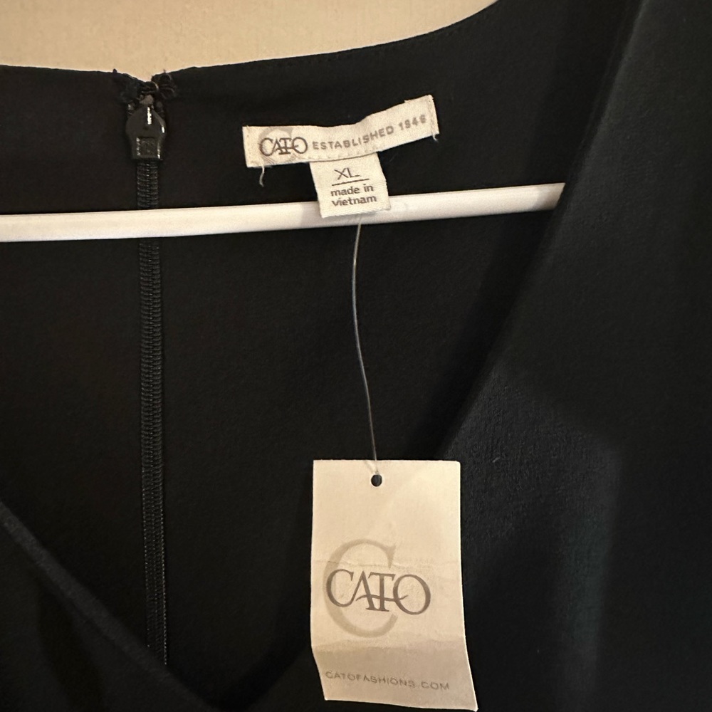 Black stretchy side detail dress - Picture 4 of 5